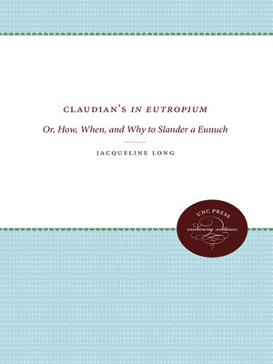cover image of Claudian's In Eutropium